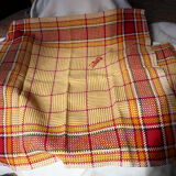 Nappe et 11 serviette en coton monogrammé VG ou VC