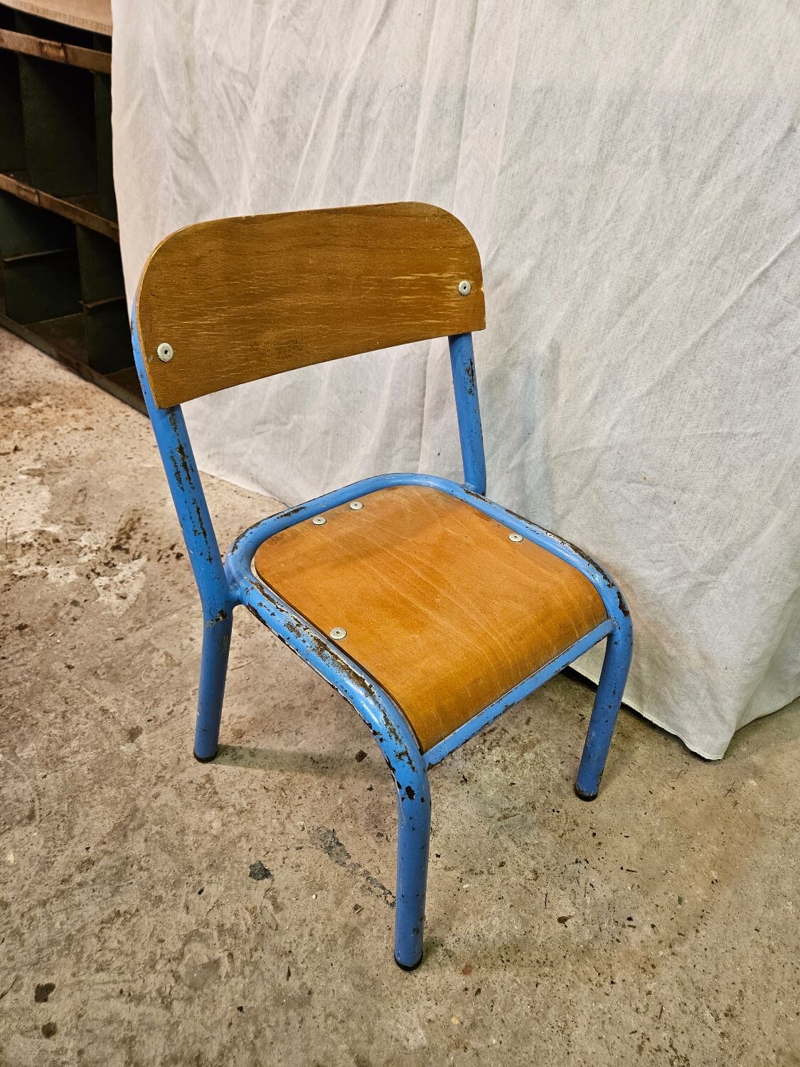 Child chair. Kindergarten chair. School chair. 1960.