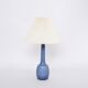 Rare blue Danish Mid-Century table lamp by Esben Klint for Holmegaard