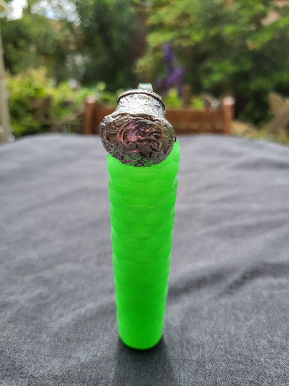 Opaline salt bottle