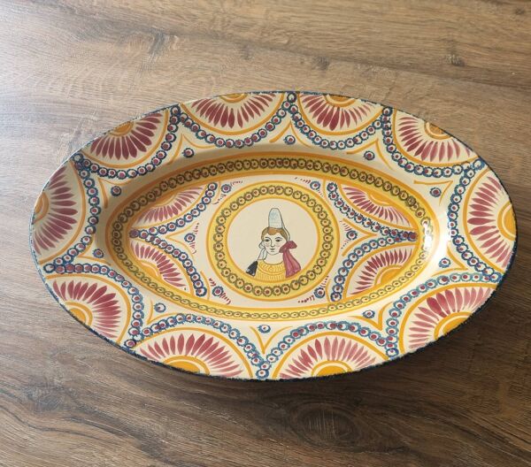 Plat ovale Henriot Quimper Art Déco