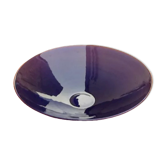1970s Large cup / Fruit dish Cobalt blue glass tinted in the mass