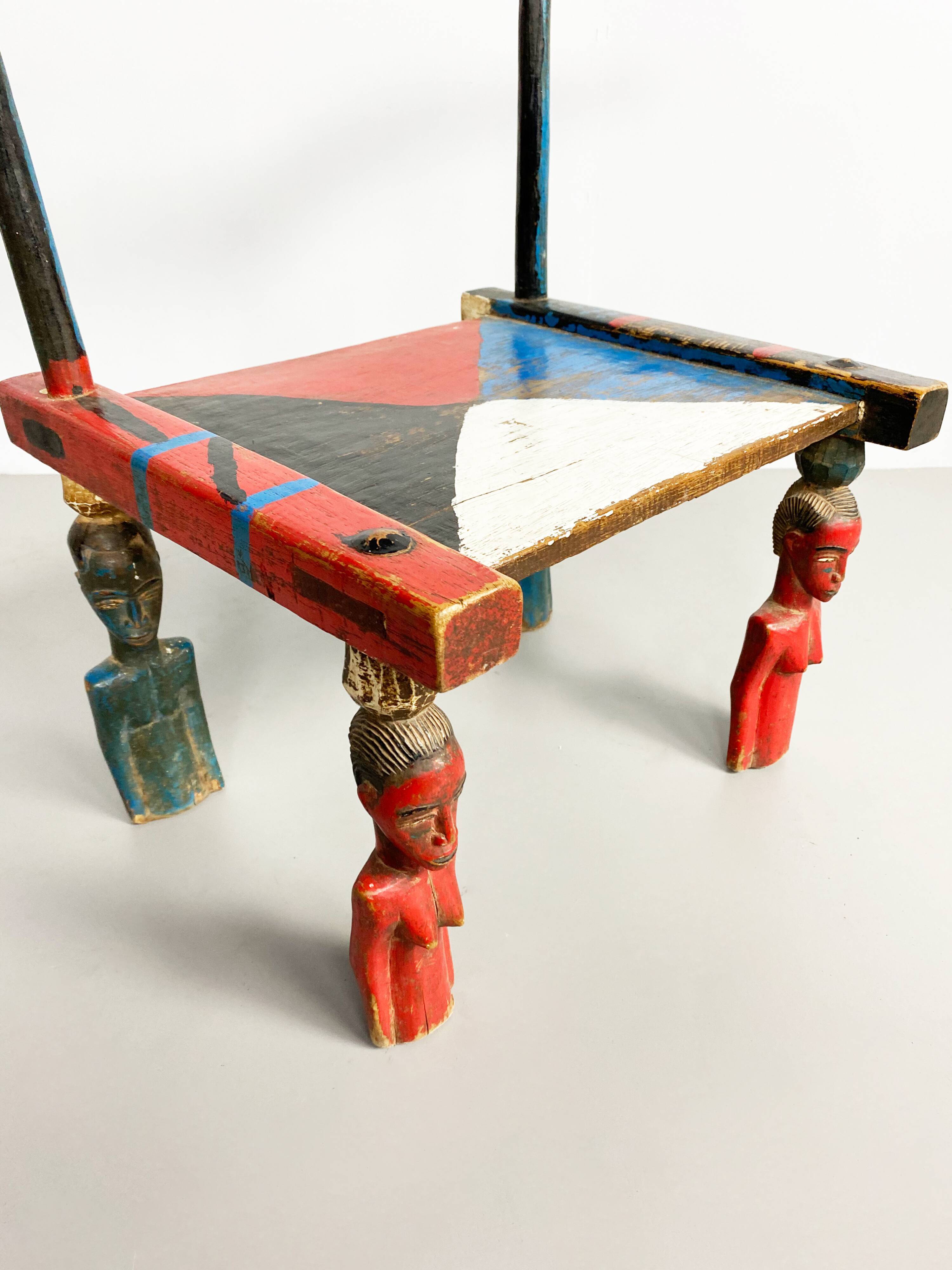Vintage Senufo Chair, Côte d'Ivoire, c.1980