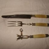 Carving service for leg of lamb from the early 20th century (art deco)