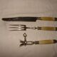 Carving service for leg of lamb from the early 20th century (art deco)