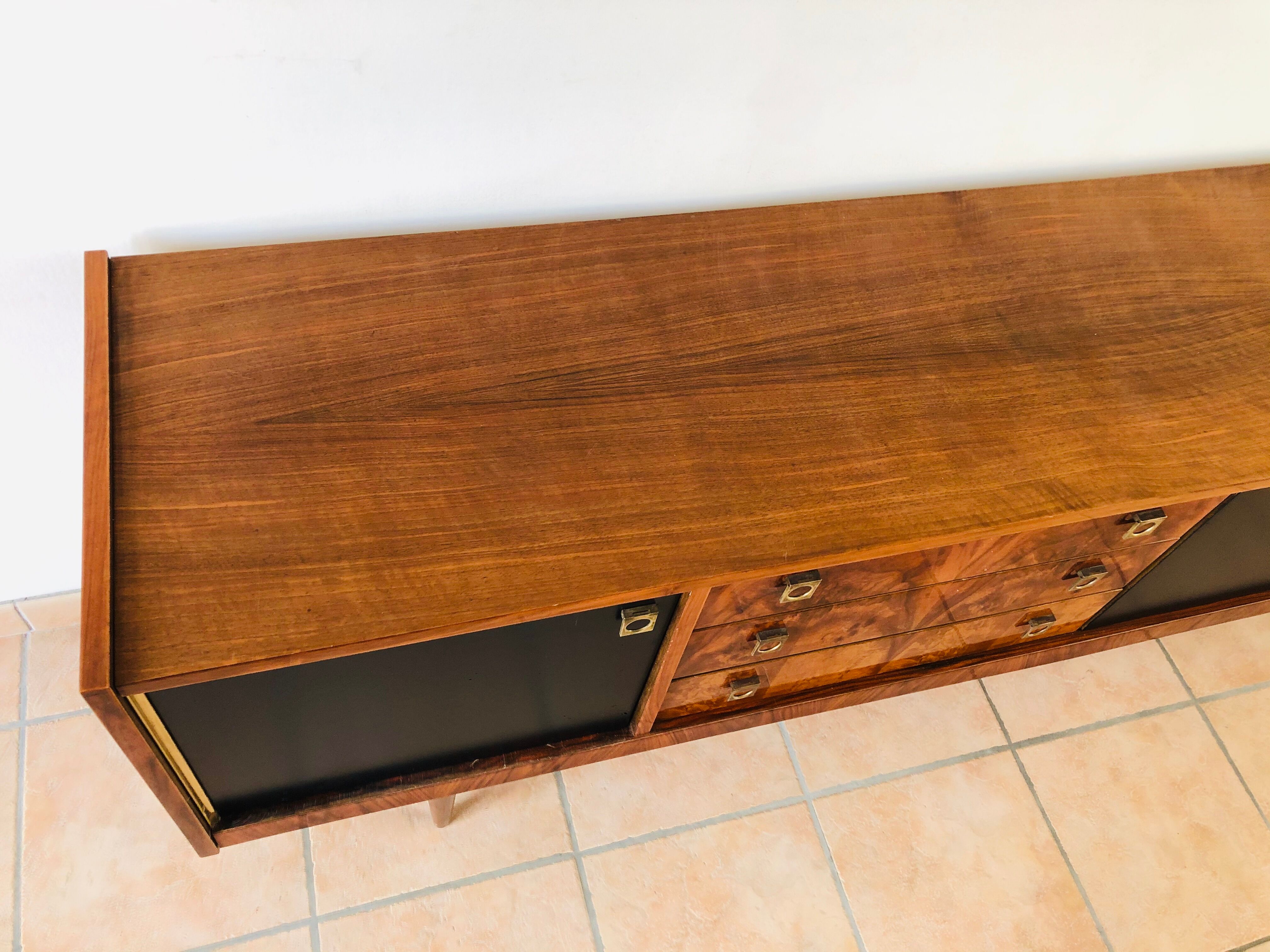 Vintage walnut sideboard, 1965