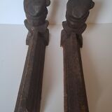 Pair of cast iron fire dogs