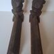 Pair of cast iron fire dogs