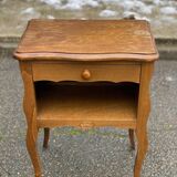 Louis XV bedside table in light wood from the 20th century.