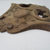 Carved wood pediment - cherry tree