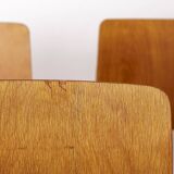 Set of 6 Wilkhahn Stackable Chairs – Beech Wood – Germany 1970s – Vintage