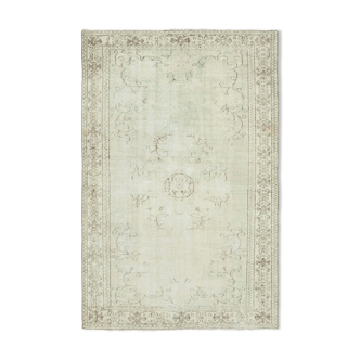 Tapis Beige Oriental Rustique Fait à la Main 167 cm x 257 cm - 38970