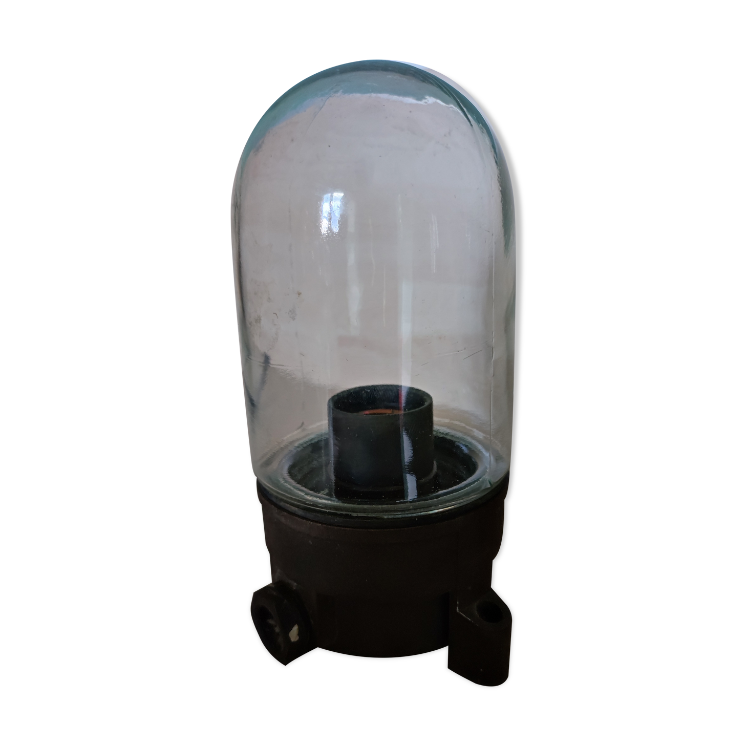 Lamp wall lamp globe glass shell bakelite design industrial workshop