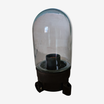 Lamp wall lamp globe glass shell bakelite design industrial workshop