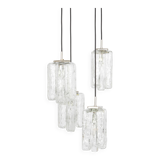 Superb cascading chandelier designed in Murano glass by Kalmar, Austria, 1970s.