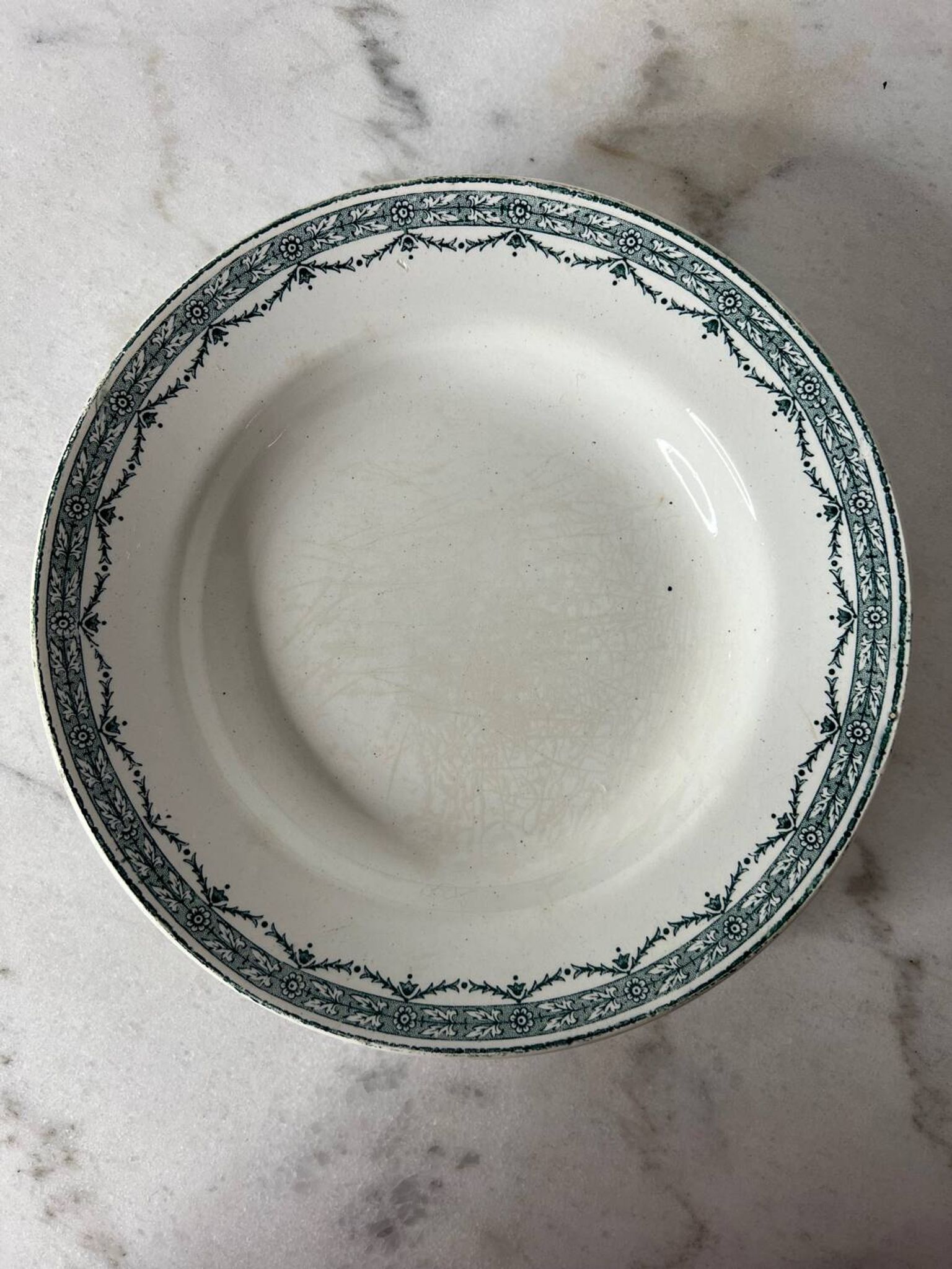 Lot de 2 assiettes creuse Terre de Fer St Armand Magali