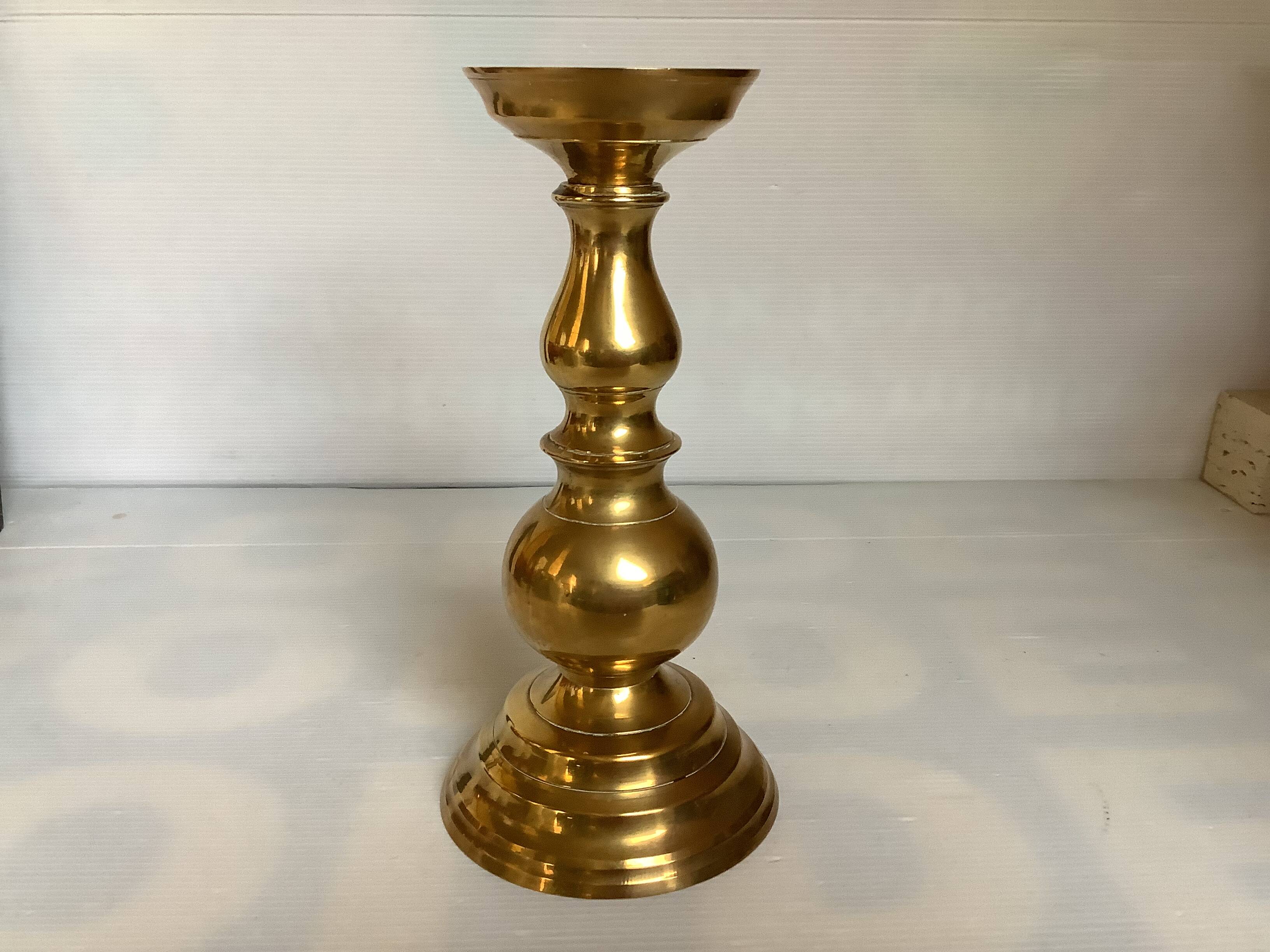 Large brass candlestick