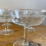 Set of 10 champagne glasses