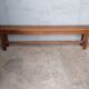 Solid oak bench 2 meters period 1960