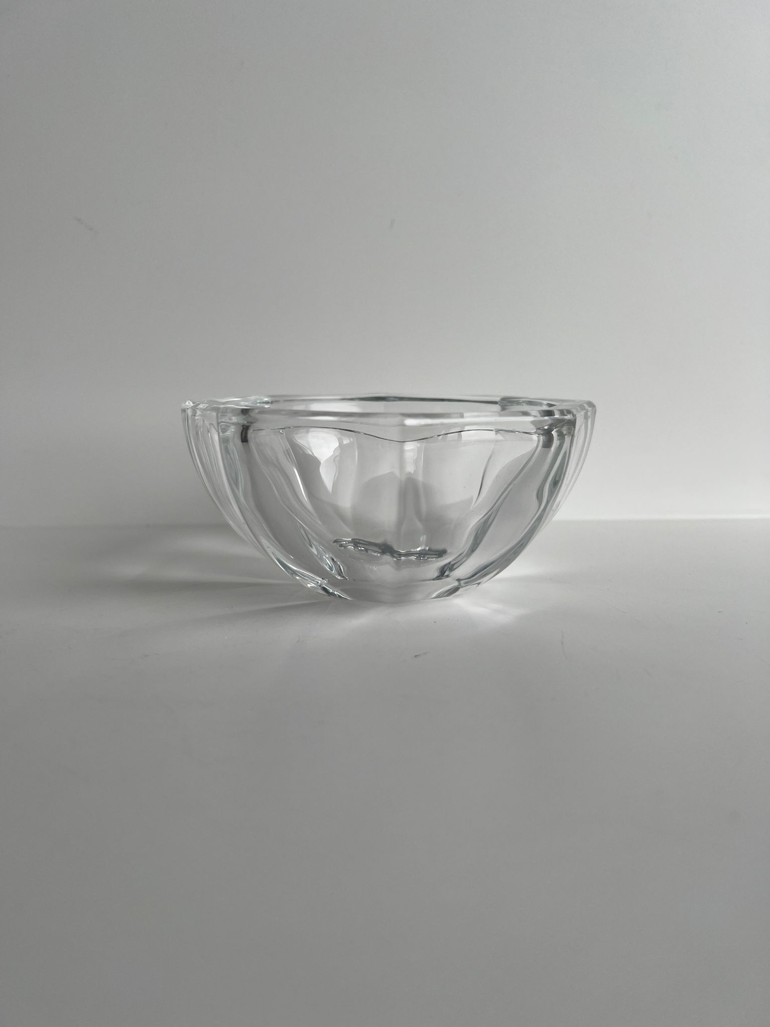 Octagonal glass cup D: 11,5cm