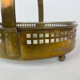 Secessionist brass baskets and toothpick holder by Hans Ofner/Josef Hoffmann
