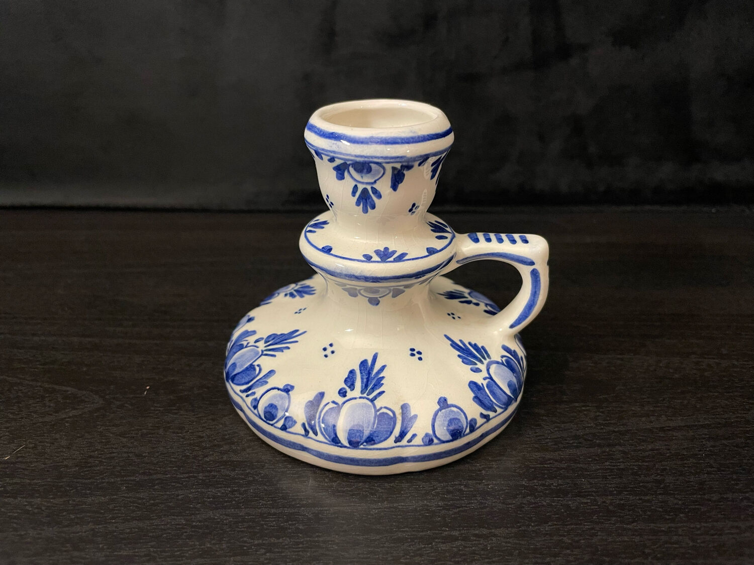 Delft candle holder
