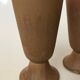 Set of 6 mugs mazagran in brown sandstone