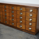 German apothecary's cabinet in oak mid-twentieth century