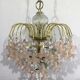 Pink flowers tassel chandelier