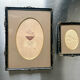 Pair of English Antique Metal Picture Frames in 2 different sizes