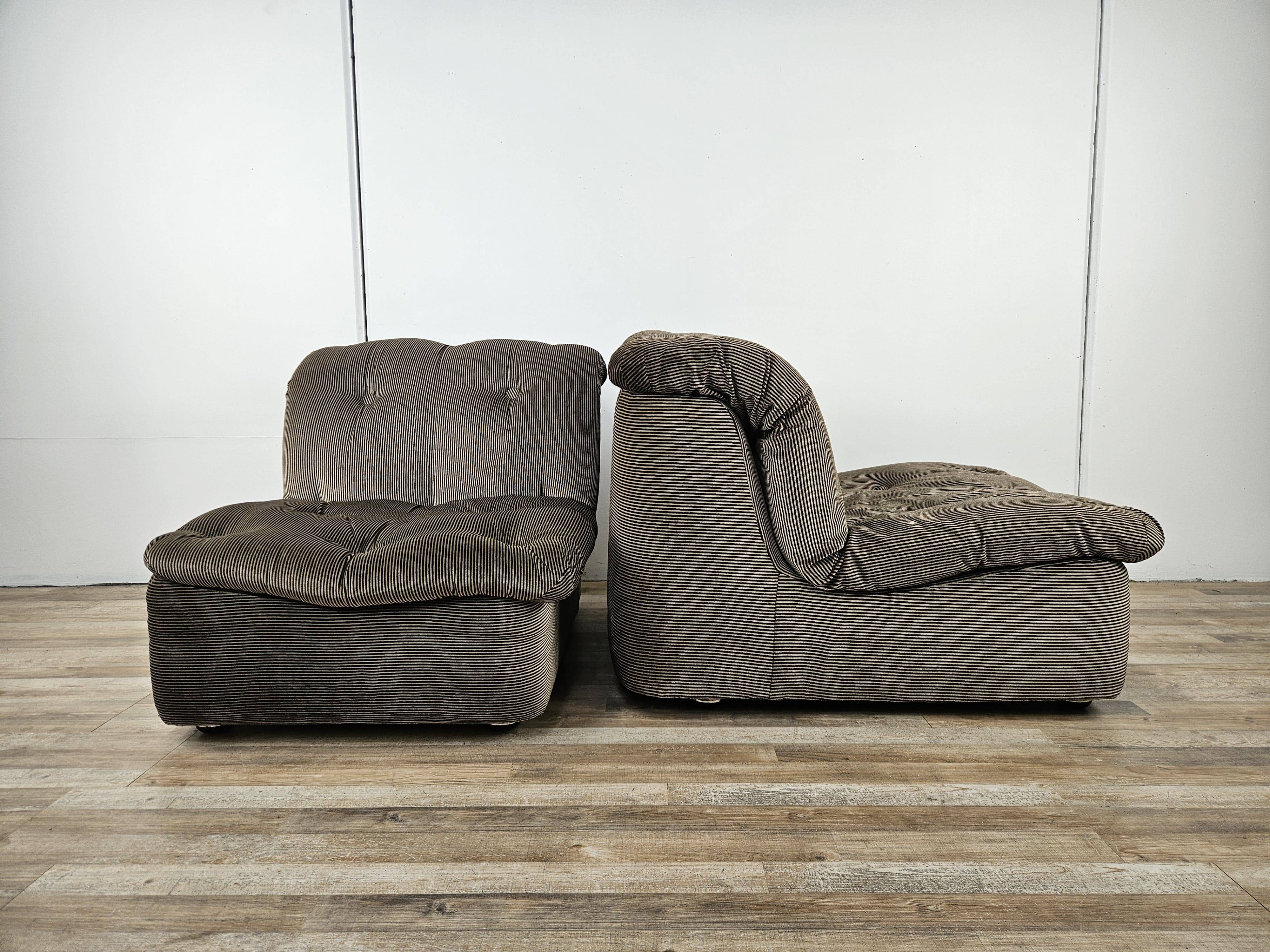 Fauteuils modulaires italiens vintage des années 70