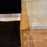 Set of 4 armchairs stamped Hans Wegner "Scandinavian design" 1960.