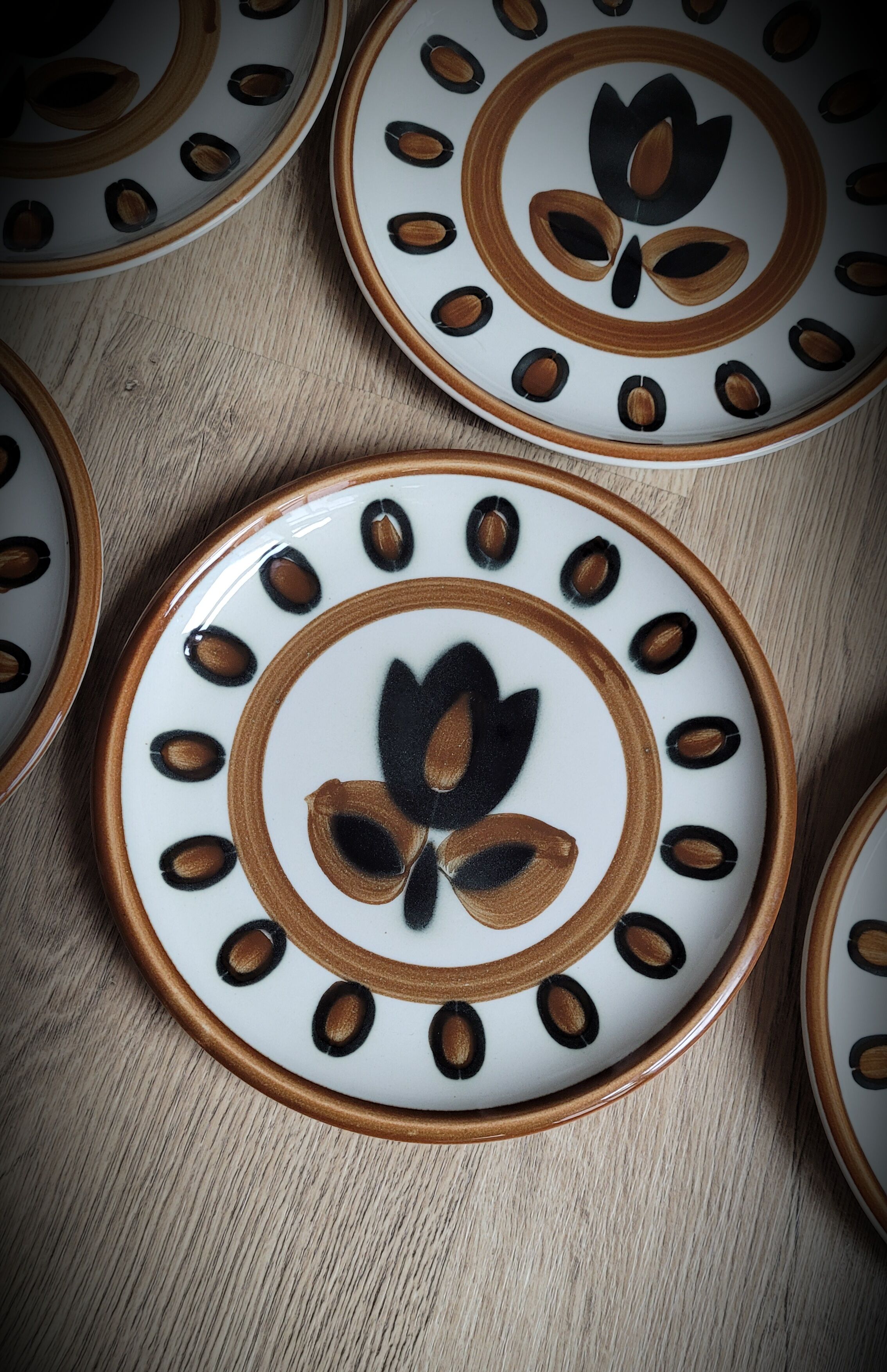 Set 6 Kimono plates
