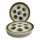 6 Oyster plates