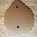 Miroir vintage goutte d’eau chromé – design rétro chic