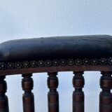 Napoleon III office chair in solid wood