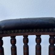 Napoleon III office chair in solid wood