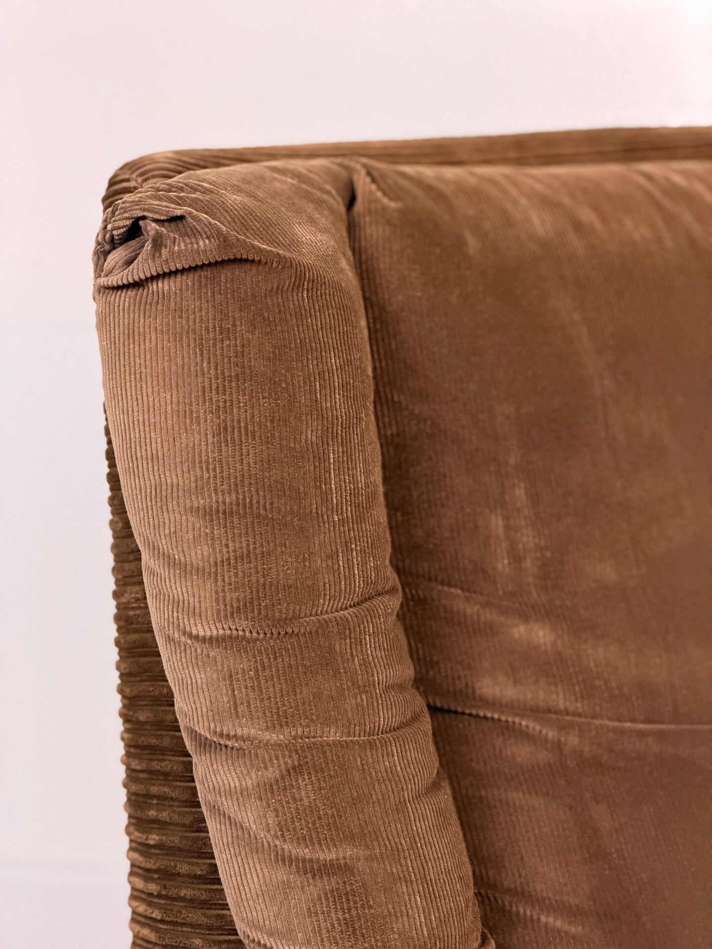 Steiner lounge chair in brown corduroy – 1970s