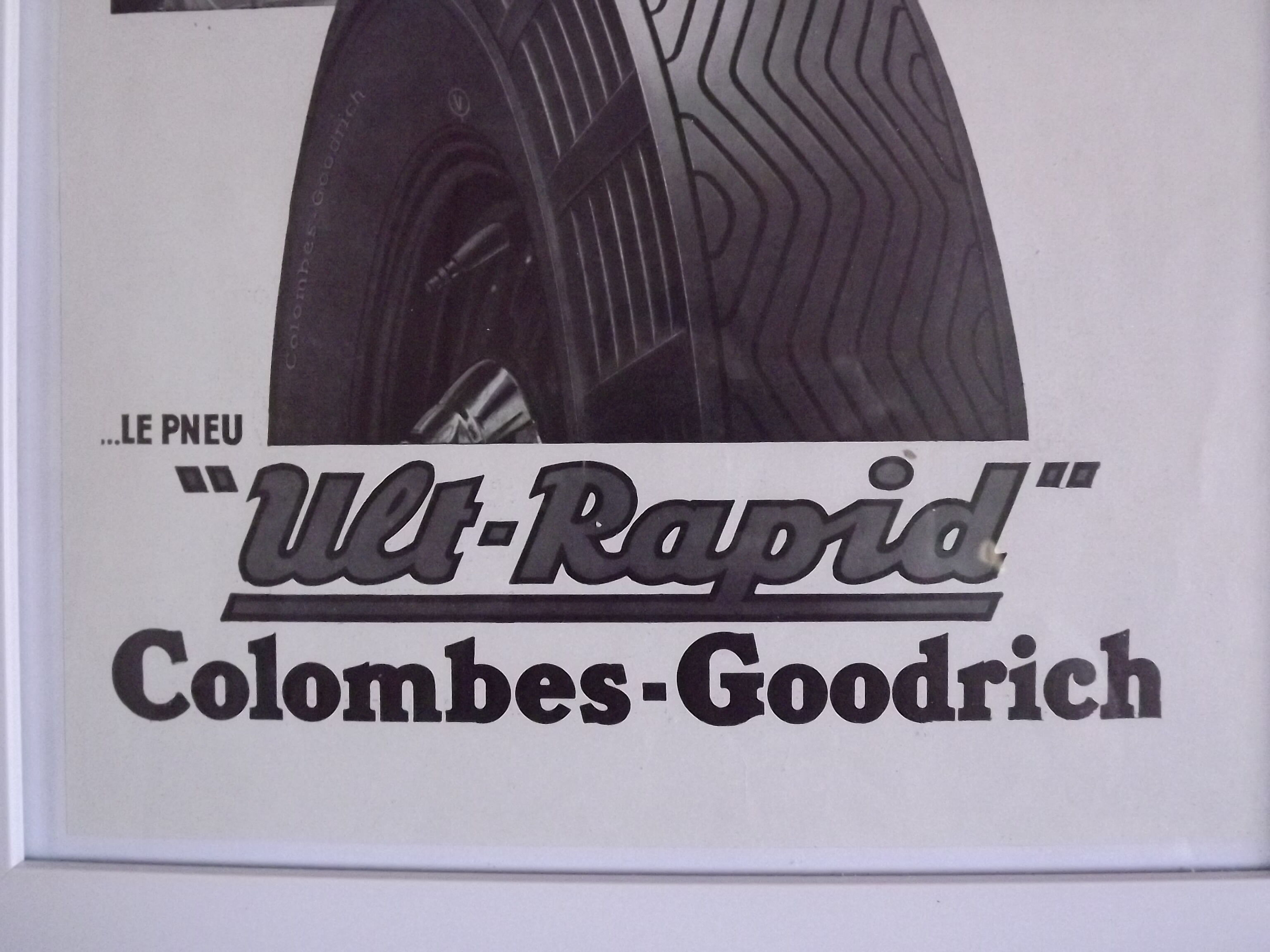 Adhesive paper poster doves-goodrich doves 1938