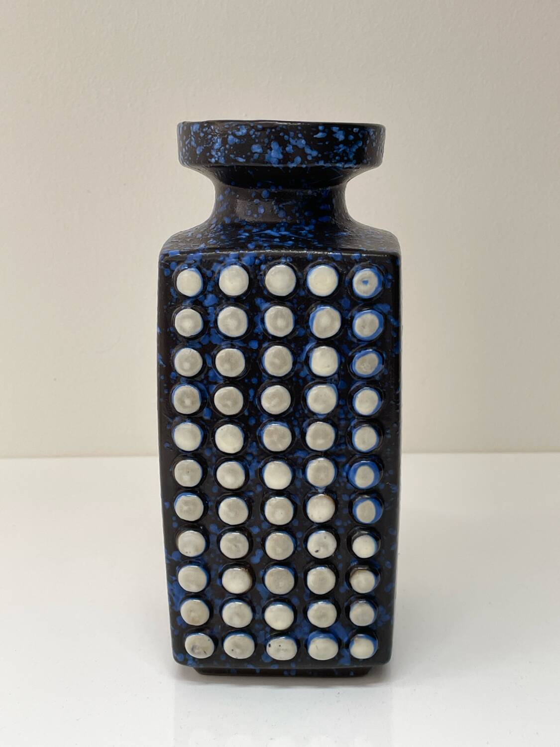 • Brutalist ceramic vase West Germany 1970s