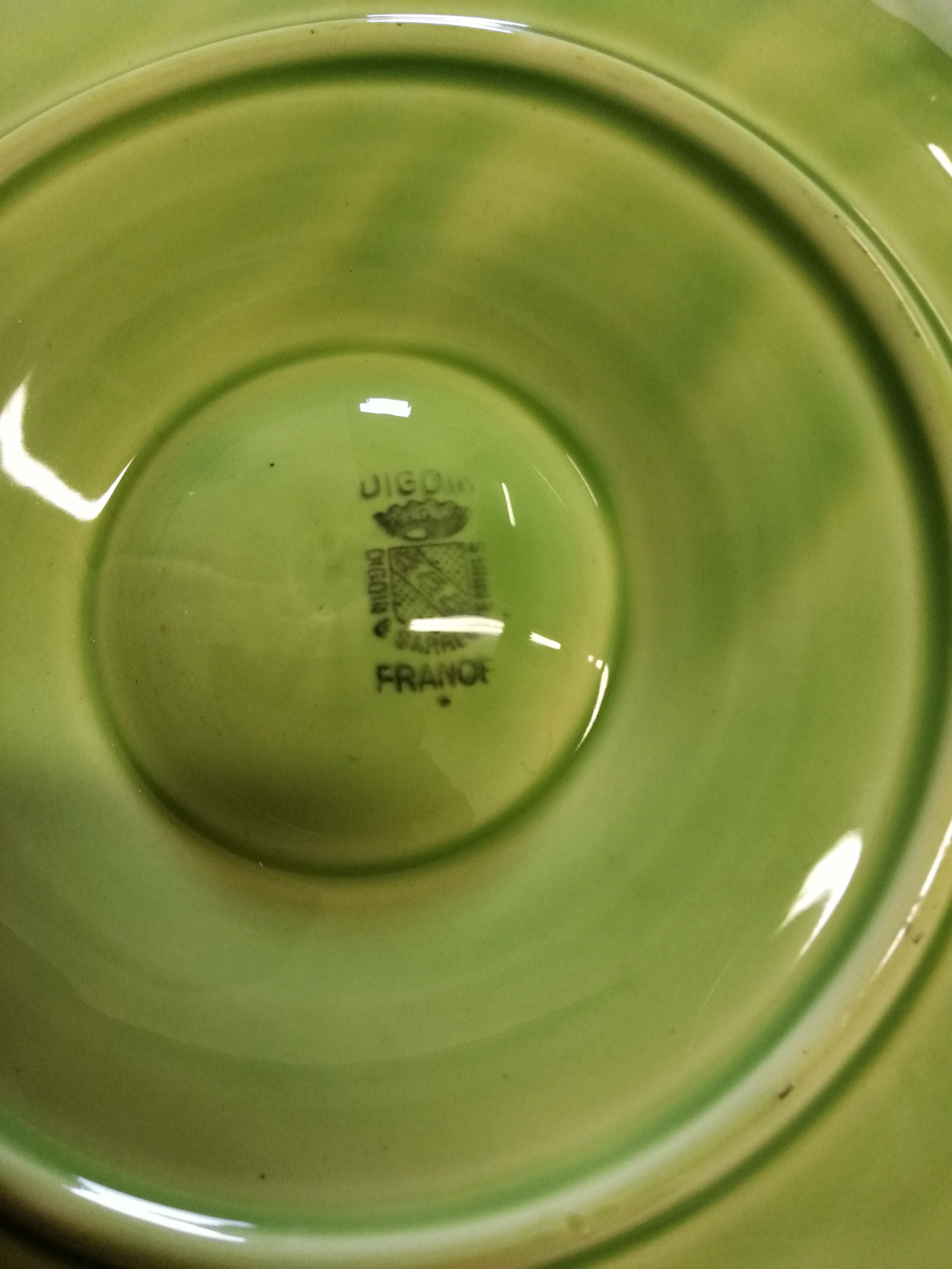 Old oyster plate digoin sarreguemine