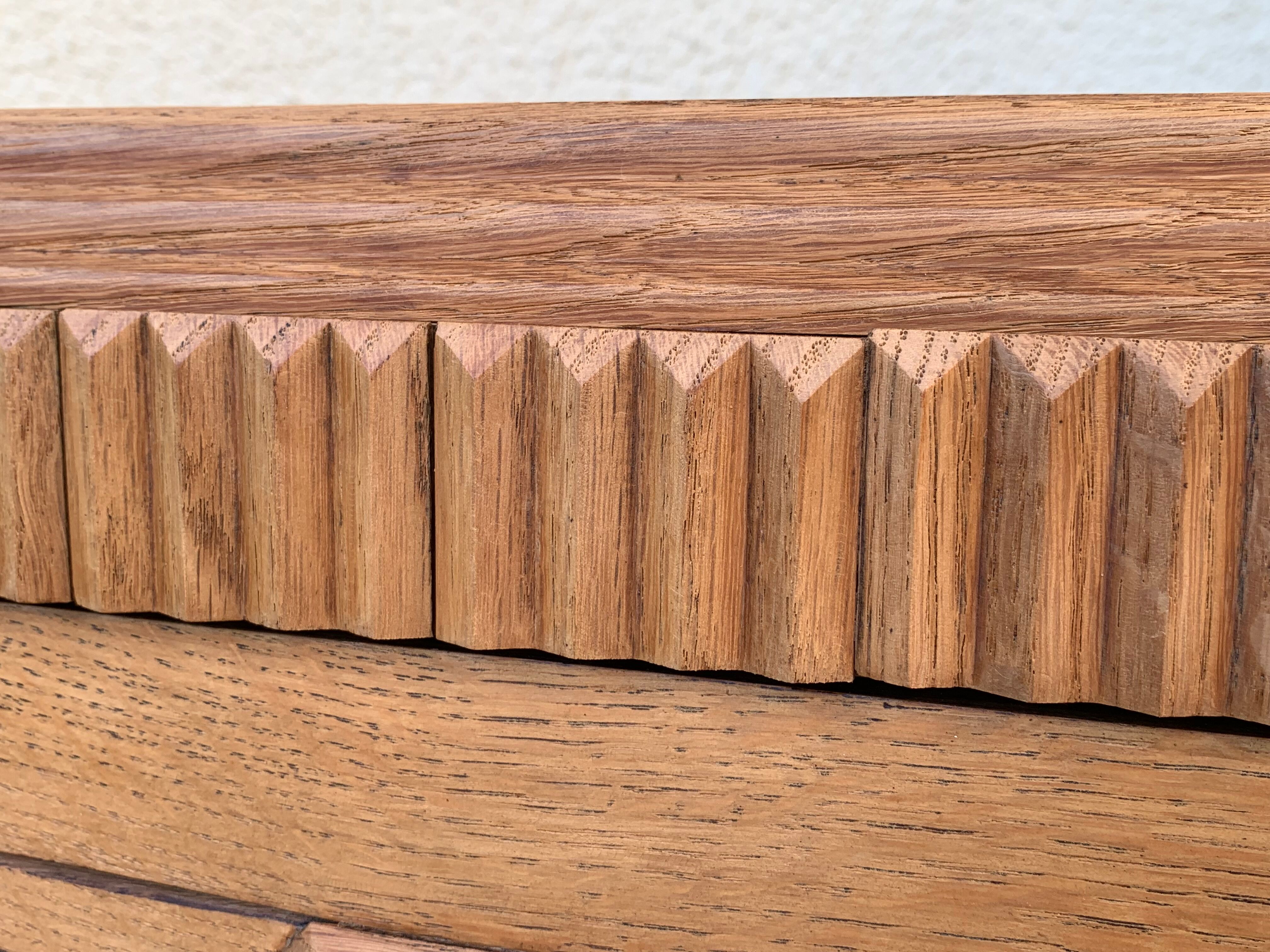 Parisian wardrobe glazed art deco 1920 raw wood