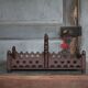 Vintage wooden basket, wooden fruit bowl, kitchen, nature, folk art