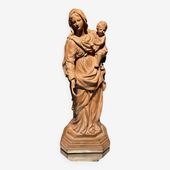 Vierge a l'enfant d'apres jean dubois en resine musee du louvre