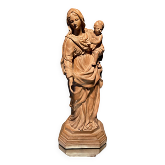 Vierge a l'enfant d'apres jean dubois en resine musee du louvre