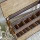 Door wooden bottles - wooden lockers on wheels