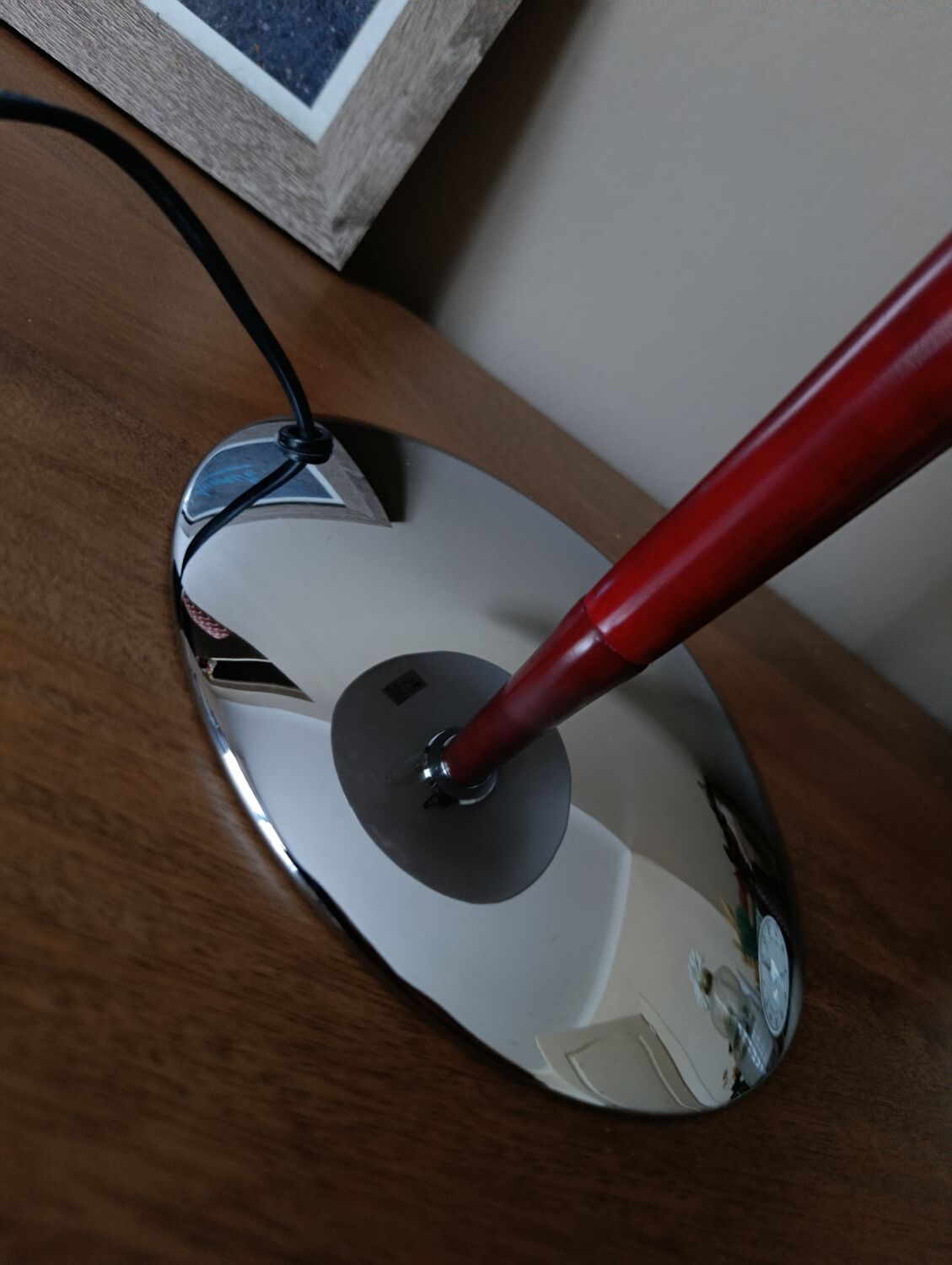 Mushroom or liner desk lamp, Art Deco style 1980s