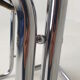 Set of 2 italian canvas and chromed metal chairs, 1970's