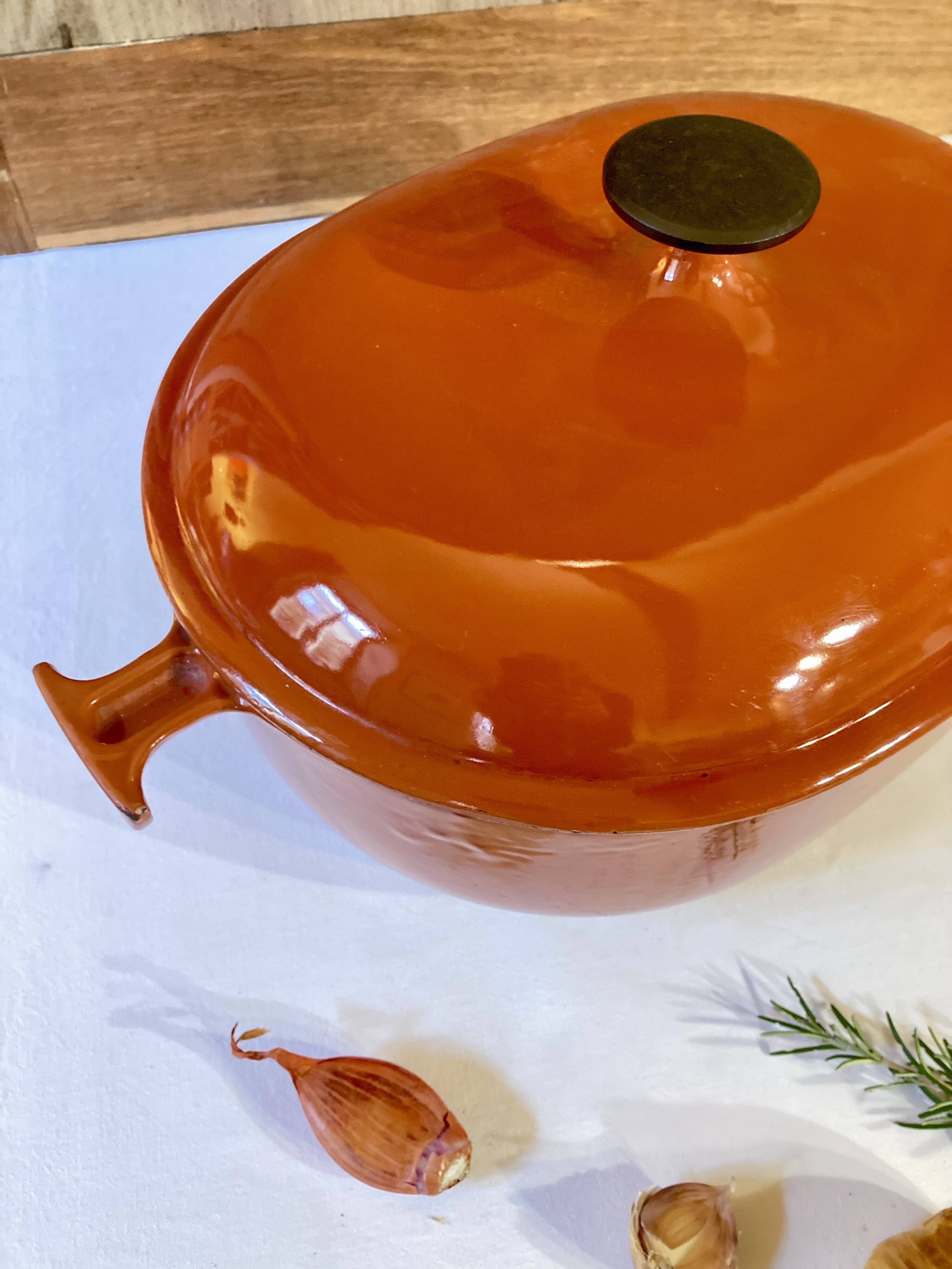Le Creuzet enameled cast iron casserole dish