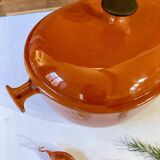 Le Creuzet enameled cast iron casserole dish